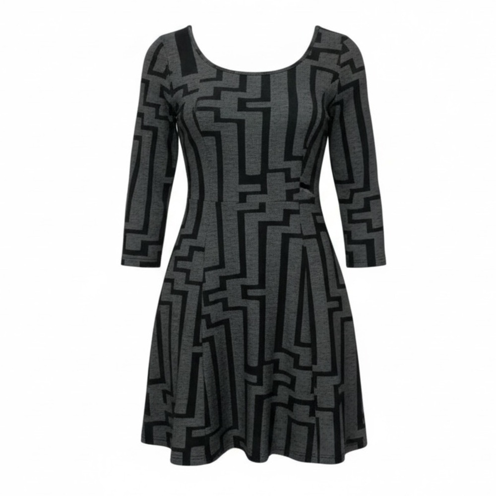 Papillion  Medium Weight Dress w Stretch , Wrinkle Free, Packable ,Low Neckline